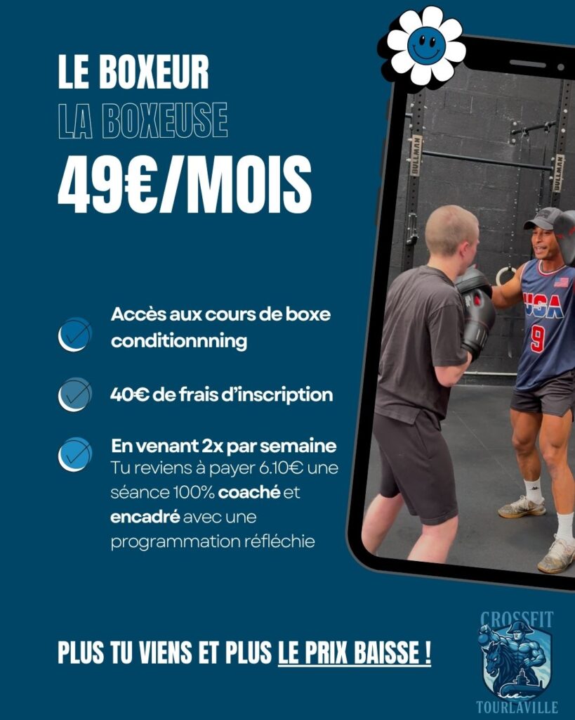 Cours de boxe cardio Cherbourg - Abonnement pas cher 49 euros par mois encadré par coach.