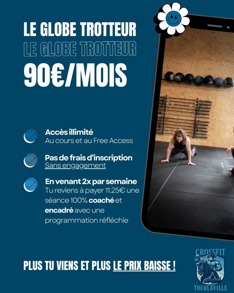 Abonnement salle de sport sans engagement Cherbourg - Formule flexible CrossFit Hyrox
