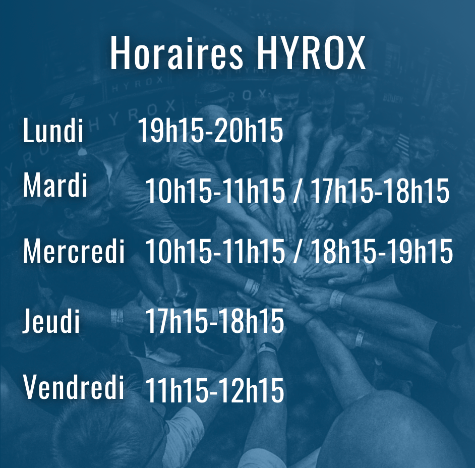 Horaires d'une box d'hyrox dans le cotentin en normandie